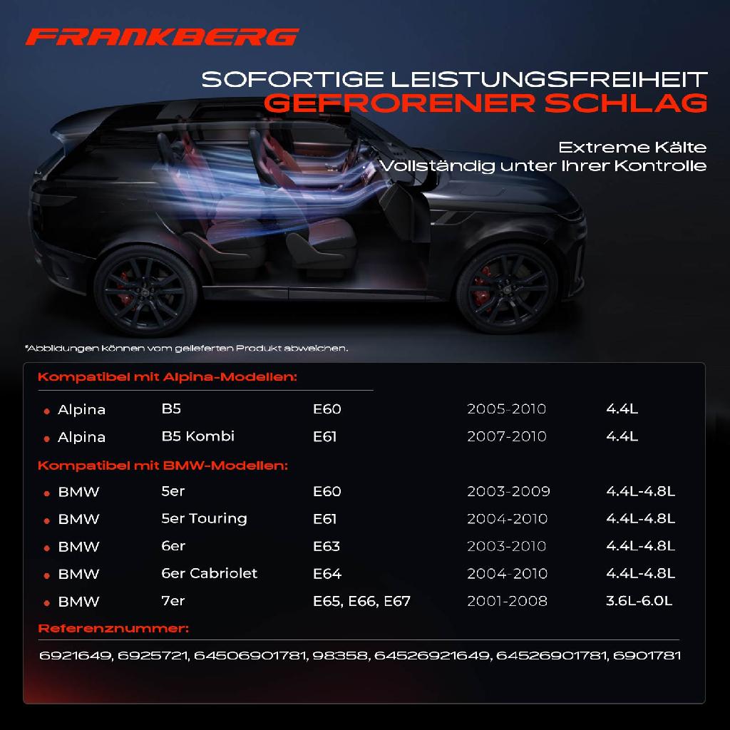 1x Klimakompressor für BMW 5er E60 E61 6er E63 7er E65 E66 E67 N62 Alpina