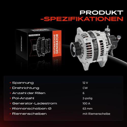 Frankberg 1x Lichtmaschine Generator für Opel Astra G Combo Honda Civic VII Hatchback Bild Frankberg 1x Lichtmaschine Generator für Opel Astra G Combo Honda Civic VII Hatchback