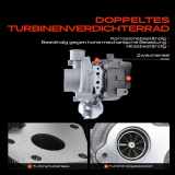 1x Abgasturbolader für Mazda 3 BK 3 Stufenheck 5 CR 6 Hatchback GG GH 6 Kombi 6 Station Wagon GY