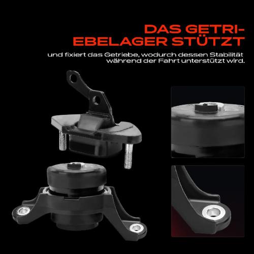 2x Getriebelagerlager Vorne Links für Acura TSX Honda Accord 6-9 Crosstour Bj ab 2003 Bild 2x Getriebelagerlager Vorne Links für Acura TSX Honda Accord 6-9 Crosstour Bj ab 2003
