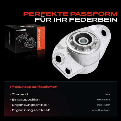 1x Domlager Federbeinstütz lager für VW Golf Audi A1 Seat Skoda 1996-2019 Bild 1x Domlager Federbeinstütz lager für VW Golf Audi A1 Seat Skoda 1996-2019