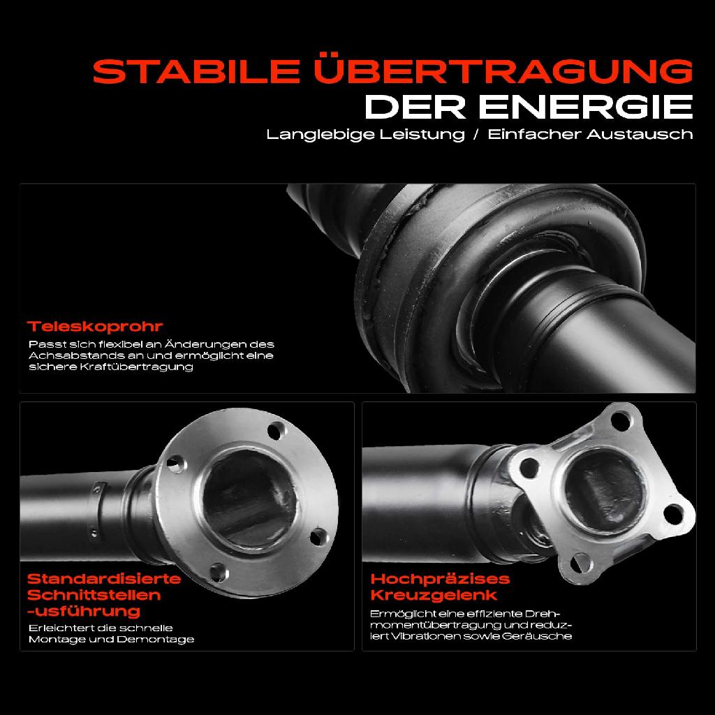 1x Kardanwelle Gelenkwelle Hinterachse für Nissan Qashqai I X-Trail 1.6L 2.0L 2007-2013