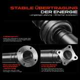 1x Kardanwelle Gelenkwelle Hinterachse für Nissan Qashqai I X-Trail 1.6L 2.0L 2007-2013