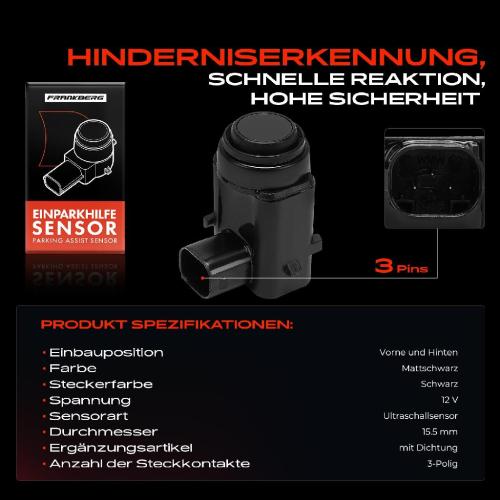 1x Parksensor PDC Sensor Vorne und Hinten für Jeep Grand Cherokee 3 WH WK 2004-2010 Bild 1x Parksensor PDC Sensor Vorne und Hinten für Jeep Grand Cherokee 3 WH WK 2004-2010