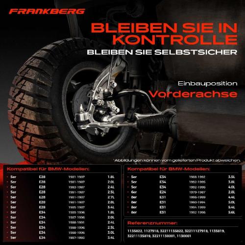 2x Spurstangenkopf Vorderachse für BMW 5er E28 E34 5er Touring 6er E24 7er E32 8er E31 1975-1999 Bild 2x Spurstangenkopf Vorderachse für BMW 5er E28 E34 5er Touring 6er E24 7er E32 8er E31 1975-1999