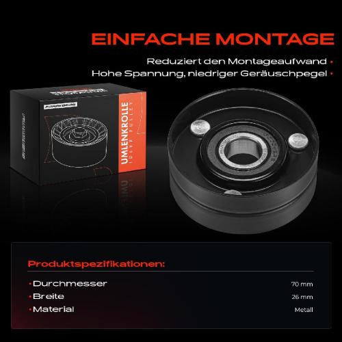 1x Umlenkrolle Führungsrolle für Opel Astra Daewoo Leganza Chevrolet Bild 1x Umlenkrolle Führungsrolle für Opel Astra Daewoo Leganza Chevrolet