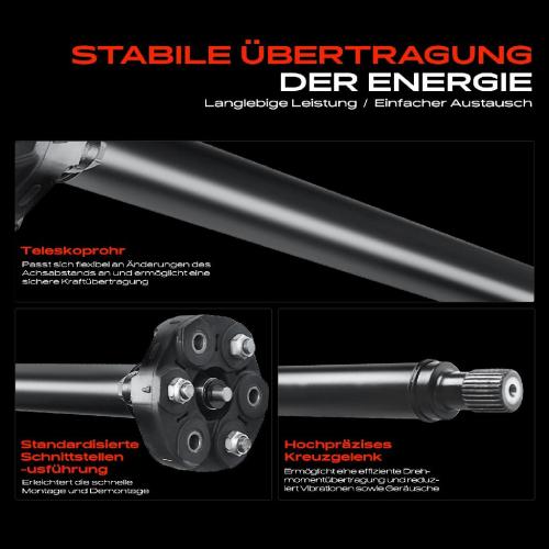 Frankberg 1x Kardanwelle Gelenkwelle Vorderachse für BMW X5 E70 X6 E71 E72 3.0L 2006-2009 Bild Frankberg 1x Kardanwelle Gelenkwelle Vorderachse für BMW X5 E70 X6 E71 E72 3.0L 2006-2009