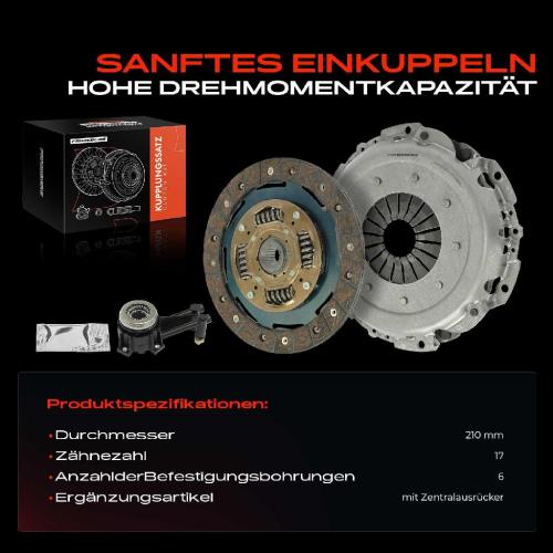 1x Kupplungssatz für Ford Fiesta VI CB1 CCN Fiesta VI Van Mazda 2 DE DH 1.4L Bild 1x Kupplungssatz für Ford Fiesta VI CB1 CCN Fiesta VI Van Mazda 2 DE DH 1.4L