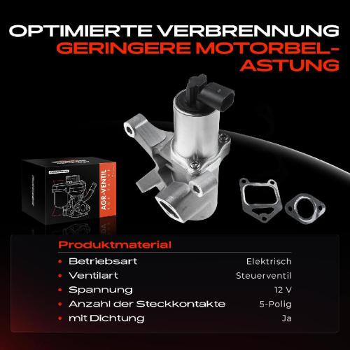 Frankberg 1x AGR-Ventil Abgasrückführungsventil für Ssangyong Actyon Sports I Kyron Rexton/Rexton II Bild Frankberg 1x AGR-Ventil Abgasrückführungsventil für Ssangyong Actyon Sports I Kyron Rexton/Rexton II