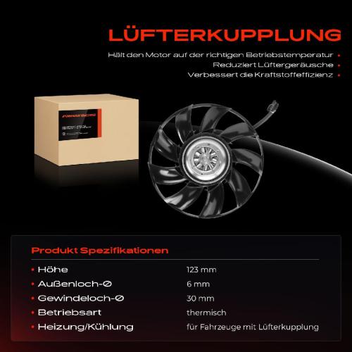 1x Lüfterkupplung Kühlerlüfte für Land Rover Range Rover III IV Sport Defender Bild 1x Lüfterkupplung Kühlerlüfte für Land Rover Range Rover III IV Sport Defender