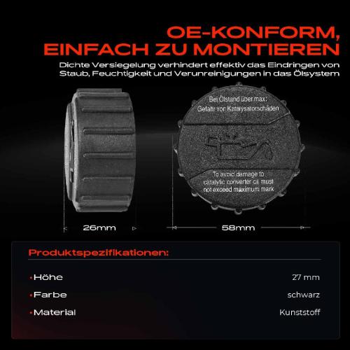 1x Ölverschlusskappe Öldeckel Ölkappe für VW T3 24 25 T4 70A 70H 7DA 7DH Bild 1x Ölverschlusskappe Öldeckel Ölkappe für VW T3 24 25 T4 70A 70H 7DA 7DH