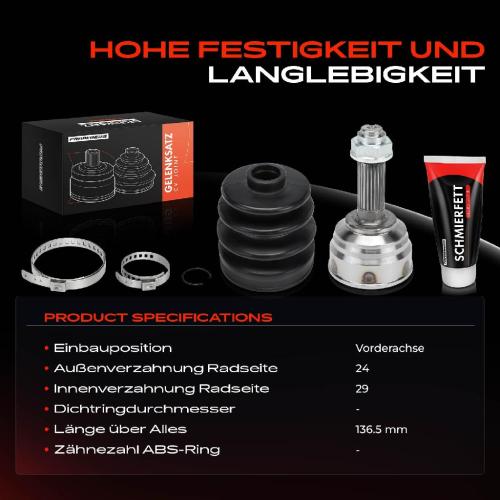 Frankberg 1x Antriebswelle Gelenksatz Vorderachse für Daihatsu Sirion M3 1.3L 1.5L Bild Frankberg 1x Antriebswelle Gelenksatz Vorderachse für Daihatsu Sirion M3 1.3L 1.5L