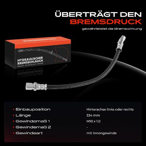 1x Bremsschlauch Bremsschläuche Hinterachse Links oder Rechts für Jaguar XJ NAW NBW X308 XK8 QDV X100 QEV Bild 1x Bremsschlauch Bremsschläuche Hinterachse Links oder Rechts für Jaguar XJ NAW NBW X308 XK8 QDV X100 QEV