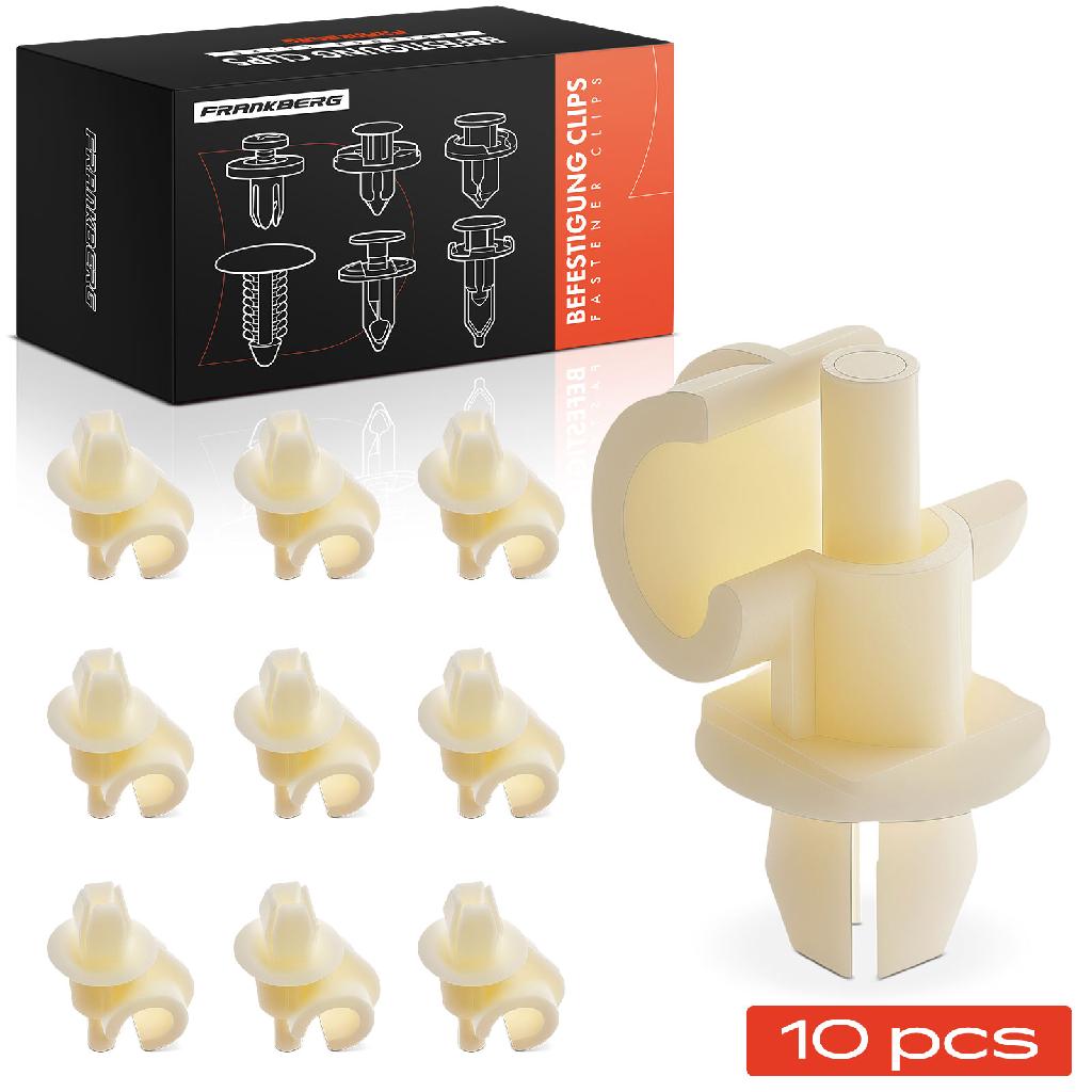 Frankberg 10x Befestigungsclips Motorhaube für VW Golf IV 1J5 4 Passat Audi 80 Quattro