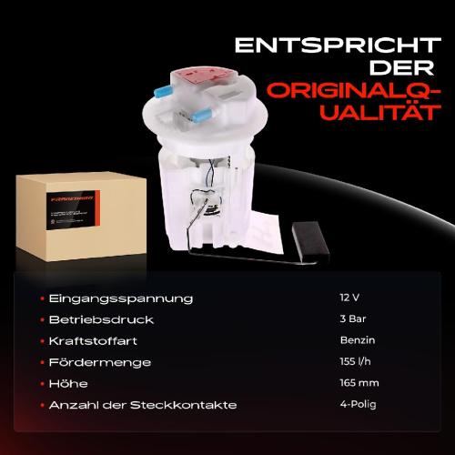 1x Kraftstoffpumpe für Citroën Xantia Break Peugeot 306 Cabriolet 2.0L 1.6L 1.8L 1997-2003 Bild 1x Kraftstoffpumpe für Citroën Xantia Break Peugeot 306 Cabriolet 2.0L 1.6L 1.8L 1997-2003