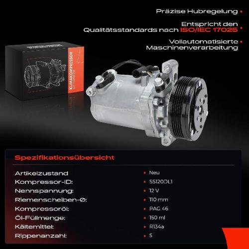 1x Klimakompressor für BMW 3er E46 5er E39 X3 E83 Z3 E36 1997-2007 Bild 1x Klimakompressor für BMW 3er E46 5er E39 X3 E83 Z3 E36 1997-2007