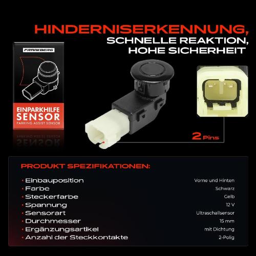 1x Parksensor PDC Sensor Vorne und Hinten für Honda Civic VIII Stufenheck FA FD Bild 1x Parksensor PDC Sensor Vorne und Hinten für Honda Civic VIII Stufenheck FA FD