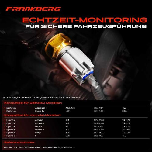 Frankberg 1x Kühlmitteltemperatur Sensor Temperatursensor für Hyundai Accent I Toyota Corolla Bild Frankberg 1x Kühlmitteltemperatur Sensor Temperatursensor für Hyundai Accent I Toyota Corolla