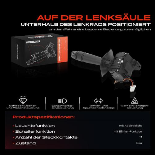 1x Kombischalter Lenkstockschalter für Dacia Duster HS Logan LS Sandero Renault Clio 2 BB Bild 1x Kombischalter Lenkstockschalter für Dacia Duster HS Logan LS Sandero Renault Clio 2 BB