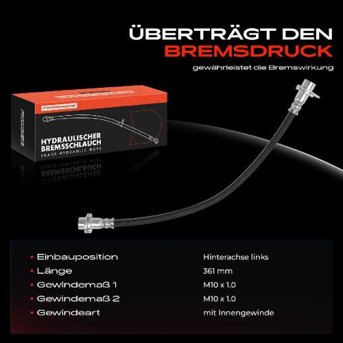 1x Bremsschlauch Bremsschläuche Hinterachse Links für Mitsubishi ASX Outlander Peugeot Bild 1x Bremsschlauch Bremsschläuche Hinterachse Links für Mitsubishi ASX Outlander Peugeot