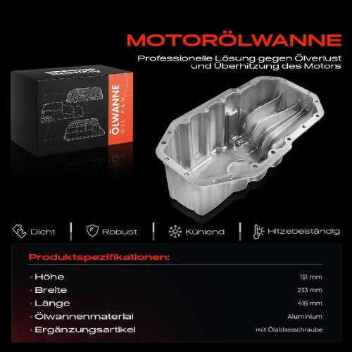 Frankberg 1x Ölwanne Motorölwanne für Skoda Octavia 1U2 1U5 1996-2004 I4 1.6L Bild Frankberg 1x Ölwanne Motorölwanne für Skoda Octavia 1U2 1U5 1996-2004 I4 1.6L