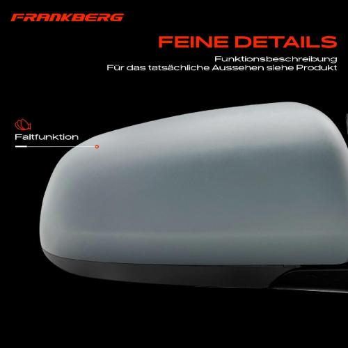 Frankberg 1x Außenspiegel Rechts für Audi A3 8P1 1.4L 1.6L 1.8L 1.9L 2.0L 3.2L 2003-2008 Bild Frankberg 1x Außenspiegel Rechts für Audi A3 8P1 1.4L 1.6L 1.8L 1.9L 2.0L 3.2L 2003-2008