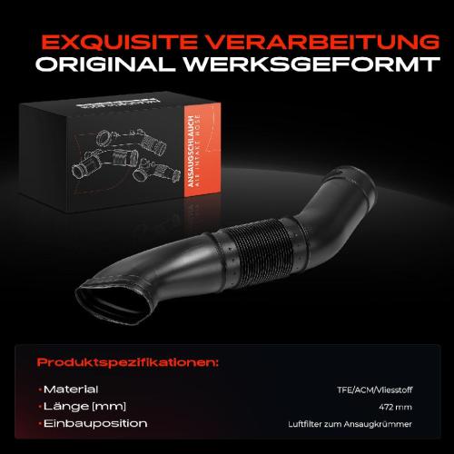 Frankberg 1x Ansaugschlauch, Luftfilter für Mercedes-Benz S-Klasse W220 C215 1998-2006 Bild Frankberg 1x Ansaugschlauch, Luftfilter für Mercedes-Benz S-Klasse W220 C215 1998-2006