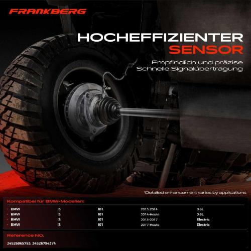 1x ABS Sensor Vorderachse beidseitig für BMW I3 I01 0.6L Bj ab 2013 Bild 1x ABS Sensor Vorderachse beidseitig für BMW I3 I01 0.6L Bj ab 2013