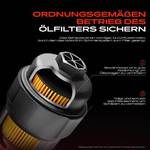 1x Deckel Ölfiltergehäuse für VW Golf VI Beetle Jetta Audi A3 8P 8V TT 8J Q3 Bild 1x Deckel Ölfiltergehäuse für VW Golf VI Beetle Jetta Audi A3 8P 8V TT 8J Q3