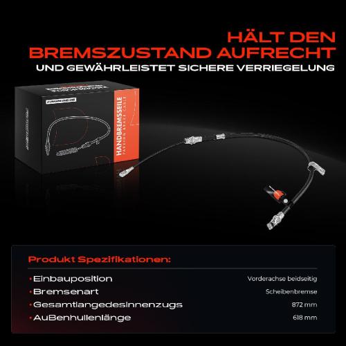 1x Seilzug Feststellbremse Vorderachse beidseitig für Jeep Grand Cherokee 2 WG WJ 4.7L Bild 1x Seilzug Feststellbremse Vorderachse beidseitig für Jeep Grand Cherokee 2 WG WJ 4.7L