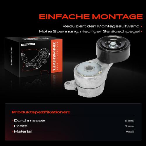 1x Spannrolle Riemenspanner für Opel Frontera B 6B 3.2L Monterey B 3.5L Bild 1x Spannrolle Riemenspanner für Opel Frontera B 6B 3.2L Monterey B 3.5L