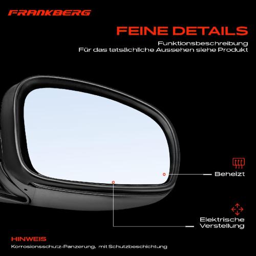 Frankberg 1x Außenspiegel Rechts für Skoda Fabia II 542 545 1.2L 1.4L 1.6L 1.9L 2006-2014 Bild Frankberg 1x Außenspiegel Rechts für Skoda Fabia II 542 545 1.2L 1.4L 1.6L 1.9L 2006-2014