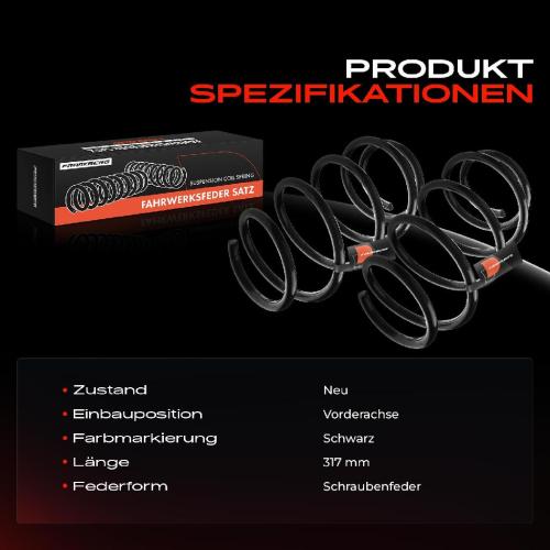 Frankberg 2x Fahrwerksfeder Vorderachse für Nissan Qashqai I J10 NJ10 JJ10E 1.6L 2007-2013 Bild Frankberg 2x Fahrwerksfeder Vorderachse für Nissan Qashqai I J10 NJ10 JJ10E 1.6L 2007-2013