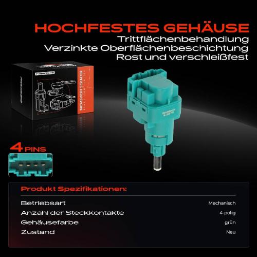 1x Bremslichtschalter für VW Bora Audi A3 8L1 TT Ford Galaxy Seat Skoda 1.6L 1.8L 1.9L Bild 1x Bremslichtschalter für VW Bora Audi A3 8L1 TT Ford Galaxy Seat Skoda 1.6L 1.8L 1.9L