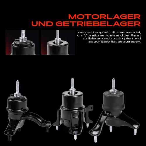 2x Motorlager Getriebelagerlager Vorne für Toyota Camry Stufenheck 2.4L 2006-2011 Bild 2x Motorlager Getriebelagerlager Vorne für Toyota Camry Stufenheck 2.4L 2006-2011