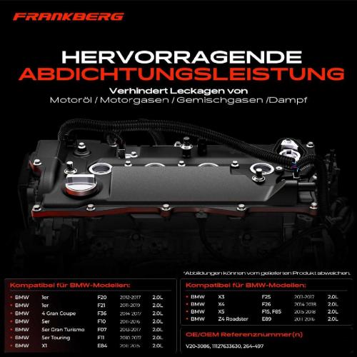 1x Ventildeckel Zylinderkopfhaube für BMW 3er F20 F34 F31 F36 F10 F80 F82 E84 E89 Bild 1x Ventildeckel Zylinderkopfhaube für BMW 3er F20 F34 F31 F36 F10 F80 F82 E84 E89