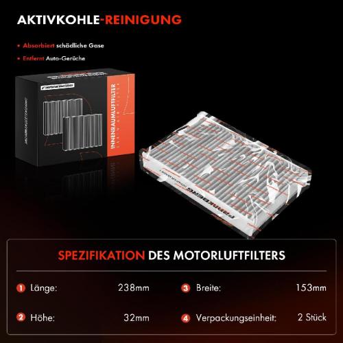 2x Innenraumfilter Aktivkohle für Renault Fluence L3 Megane Nissan Juke Pulsar Bild 2x Innenraumfilter Aktivkohle für Renault Fluence L3 Megane Nissan Juke Pulsar