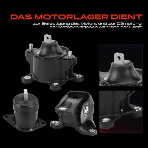 3x Motorlager Rechts für Acura TSX Honda Accord 6-9 Crosstour 2.4L Bj ab 2003 Bild 3x Motorlager Rechts für Acura TSX Honda Accord 6-9 Crosstour 2.4L Bj ab 2003