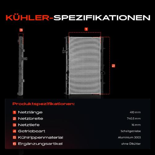 1x Kühler Wasserkühler Motorkühler für Nissan X-Trail T32 2.0L 2.5L Bild 1x Kühler Wasserkühler Motorkühler für Nissan X-Trail T32 2.0L 2.5L