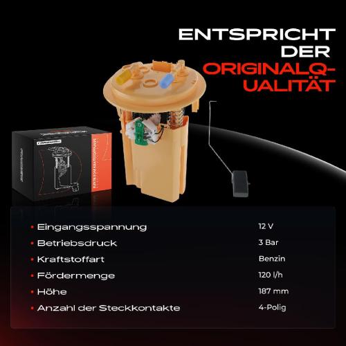 Frankberg 1x Kraftstoffpumpe für Citroën C4 I C5 Break II III Peugeot 307 CC SW 2.0L 2.2L 1.6L 1.4L 2000-2011 Bild Frankberg 1x Kraftstoffpumpe für Citroën C4 I C5 Break II III Peugeot 307 CC SW 2.0L 2.2L 1.6L 1.4L 2000-2011