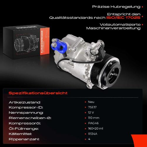 1x Klimakompressor für BMW X5 E70 3.0L 2006-2008 Bild 1x Klimakompressor für BMW X5 E70 3.0L 2006-2008