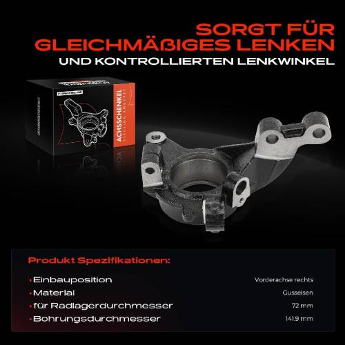 1x Achsschenkel Radaufhängung Vorderachse Rechts für Renault Megane I BA0/1 II EA0/1 Bild 1x Achsschenkel Radaufhängung Vorderachse Rechts für Renault Megane I BA0/1 II EA0/1