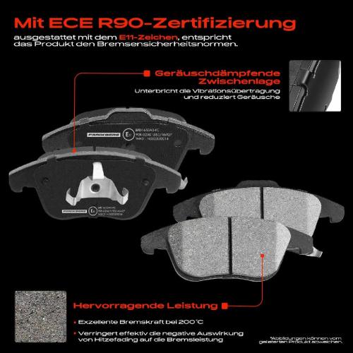 Frankberg 4x Bremsbeläge Vorderachse für Hyundai i10 i20 KIA Picanto 1.0L 1.1L 1.2L 2004-2014 Bild Frankberg 4x Bremsbeläge Vorderachse für Hyundai i10 i20 KIA Picanto 1.0L 1.1L 1.2L 2004-2014