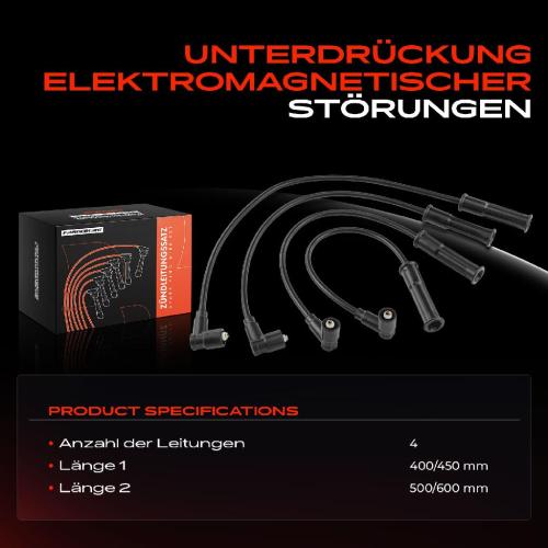 4x Zündleitungssatz Zündkabel für Renault Clio I 5/357 Clio II Kangoo Twingo I Bild 4x Zündleitungssatz Zündkabel für Renault Clio I 5/357 Clio II Kangoo Twingo I