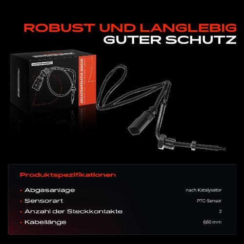 Frankberg 1x Abgastemperatursensor für VW Multivan T5 7H_ 7E_ 7J_ 2.0L Bild Frankberg 1x Abgastemperatursensor für VW Multivan T5 7H_ 7E_ 7J_ 2.0L