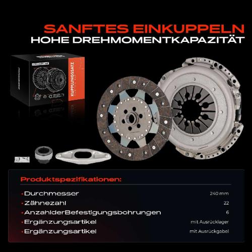 Frankberg 1x Kupplungssatz für BMW 1er E87 3er E46 E90 3er Cabriolet E46 E93 E46 E92 E46 E91 E60 F11 E63 E64 E84 E83 Bild Frankberg 1x Kupplungssatz für BMW 1er E87 3er E46 E90 3er Cabriolet E46 E93 E46 E92 E46 E91 E60 F11 E63 E64 E84 E83