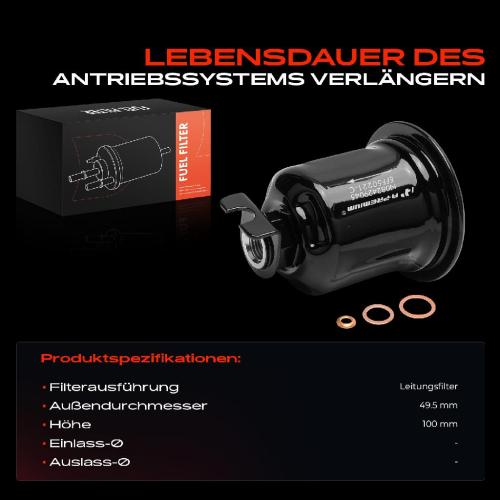 1x Kraftstofffilter für Mitsubishi Colt V CJ Lancer IV Toyota RAV 4 I Bild 1x Kraftstofffilter für Mitsubishi Colt V CJ Lancer IV Toyota RAV 4 I