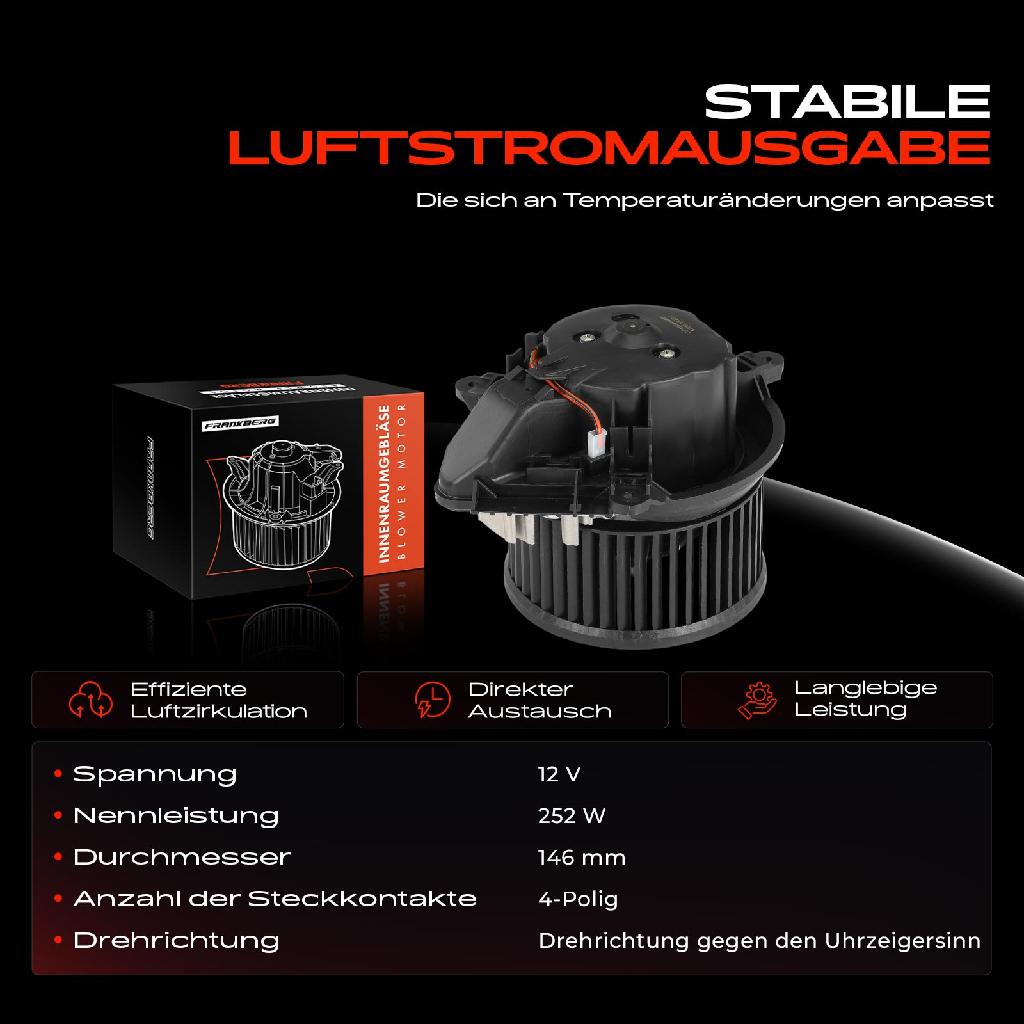 1x Gebläsemotor Innenraumgebläse für Peugeot 405 I 87-02 405 II 406 8B