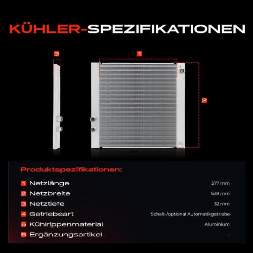 1x Kühler Wasserkühler Motorkühler für Land Rover Range Rover Sport Discovery 3 Bild 1x Kühler Wasserkühler Motorkühler für Land Rover Range Rover Sport Discovery 3