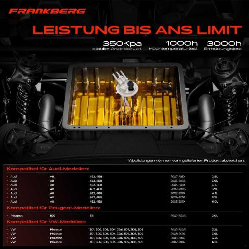 1x Kraftstoffpumpe für VW Phaeton Audi A8 Peugeot 807 2.8L 3.0L 3.1L 3.7L 4.2L 5.2L 2002-2016 Bild 1x Kraftstoffpumpe für VW Phaeton Audi A8 Peugeot 807 2.8L 3.0L 3.1L 3.7L 4.2L 5.2L 2002-2016